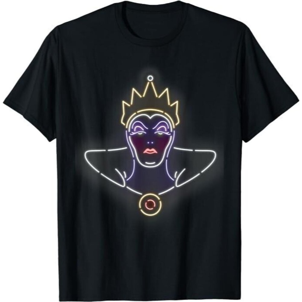 Disney Villains Evil Queen Neon Line Art T-Shirt 3XLT